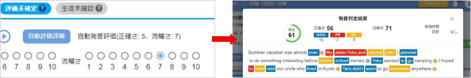 自動評価の詳細